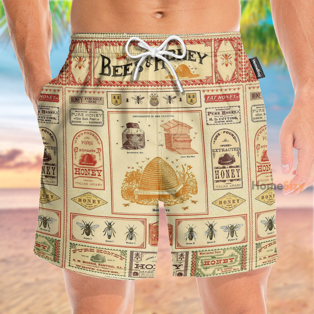 Bee And Honey - Beach Shorts