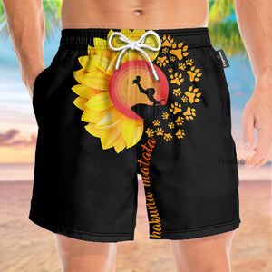 Hakuna Matata Sunflower Funny Tropical - Beach Shorts