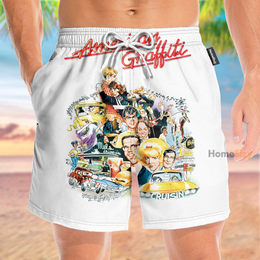 American Graffiti Movie Cosplay Costume - Beach Shorts