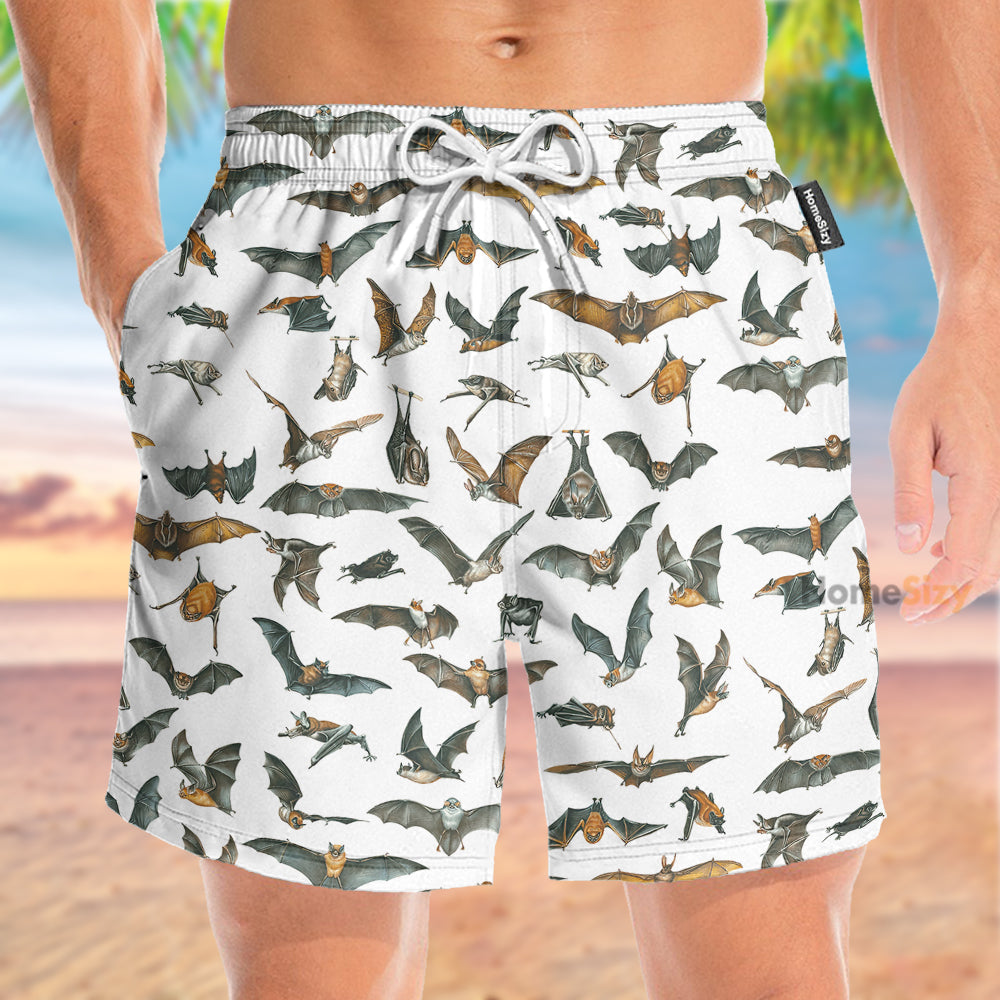 Bats Birthday Party - Gift For Wild Animals Lovers - Beach Shorts