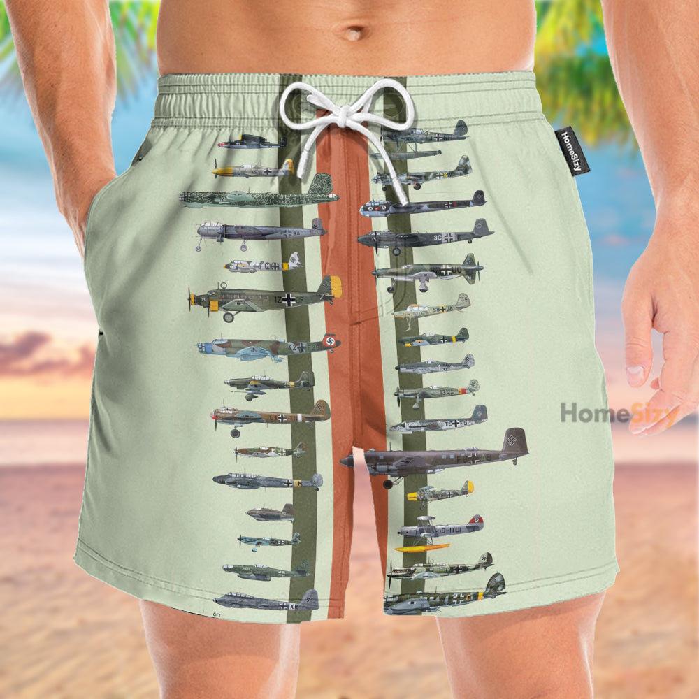 World War II Aircraft - Beach Shorts