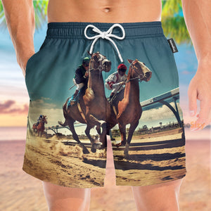 Horse Racing - Beach Shorts