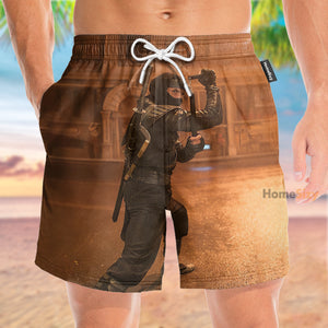 Ninja In The Night - Beach Shorts