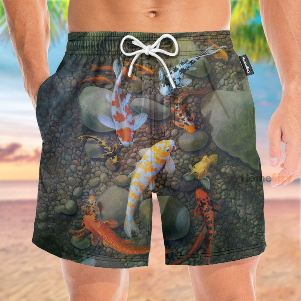 Koi Fish Tropical - Beach Shorts