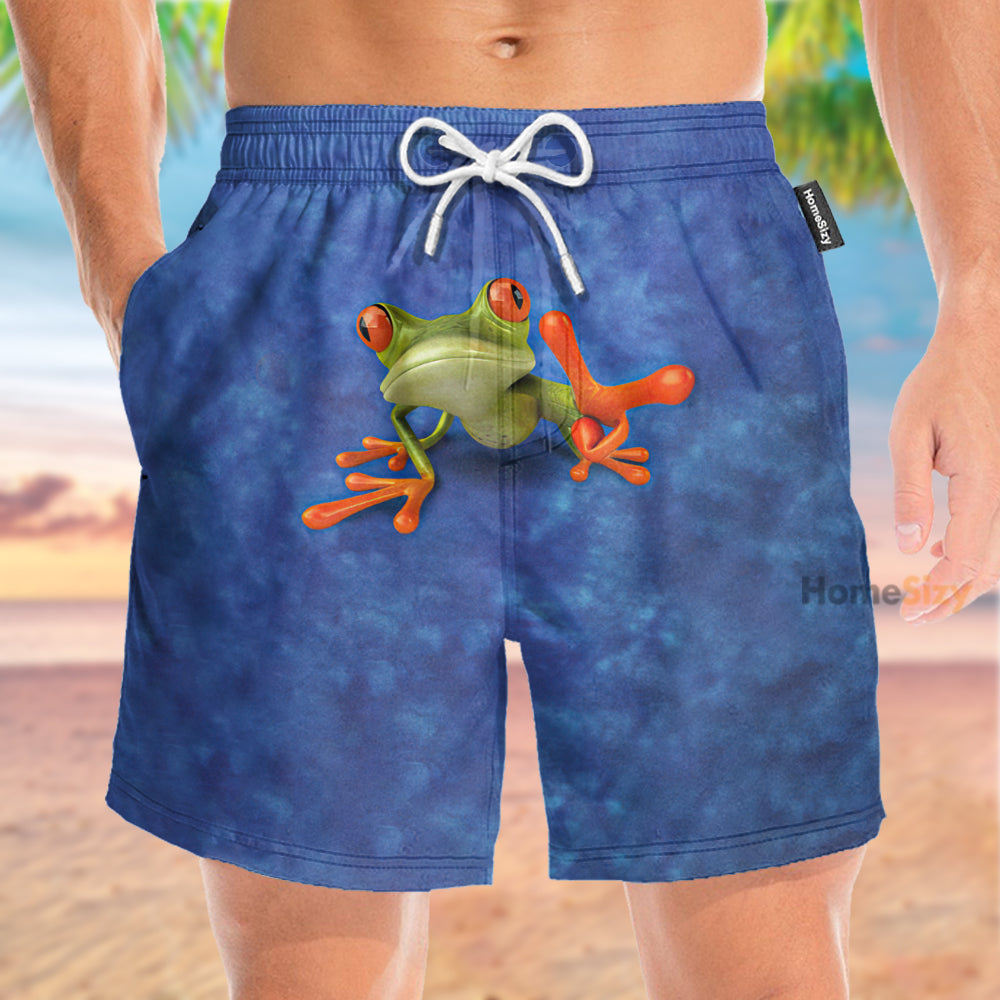 Cute Frog Funny Tropical - Beach Shorts