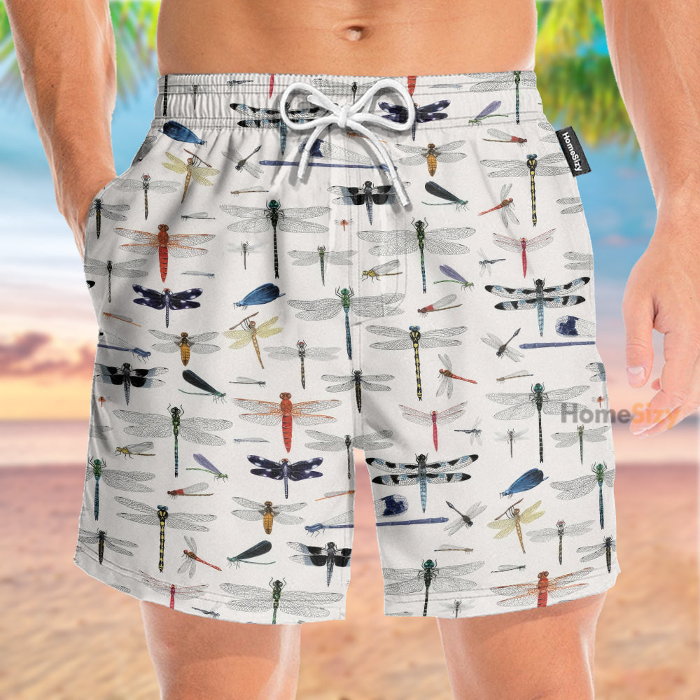 Dragonfly Tropical Pattern - Beach Shorts