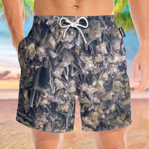 Bats In Caves - Gift For Bat Lovers - Beach Shorts