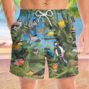 Forest Birds Tropical - Beach Shorts