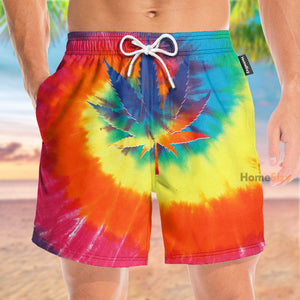 Weed Peace Hippie - Beach Shorts