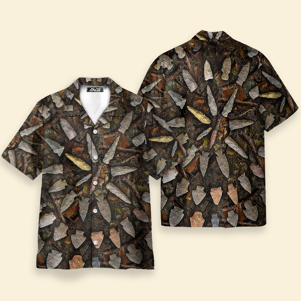 Hunting Arrowhead Hunting Camo Pattern - Gift For Hunting Lovers - Hawaiian Shirt