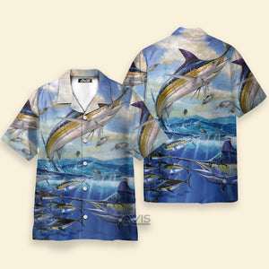 Avis89 Fishing Ocean Blue Sky Freedom - Hawaiian Shirt