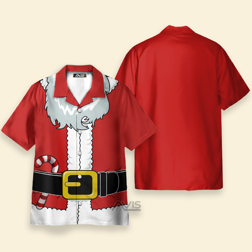 Avis89 Christmas Fun Santa Claus Clothes - Costume Cosplay Hawaiian Shirt