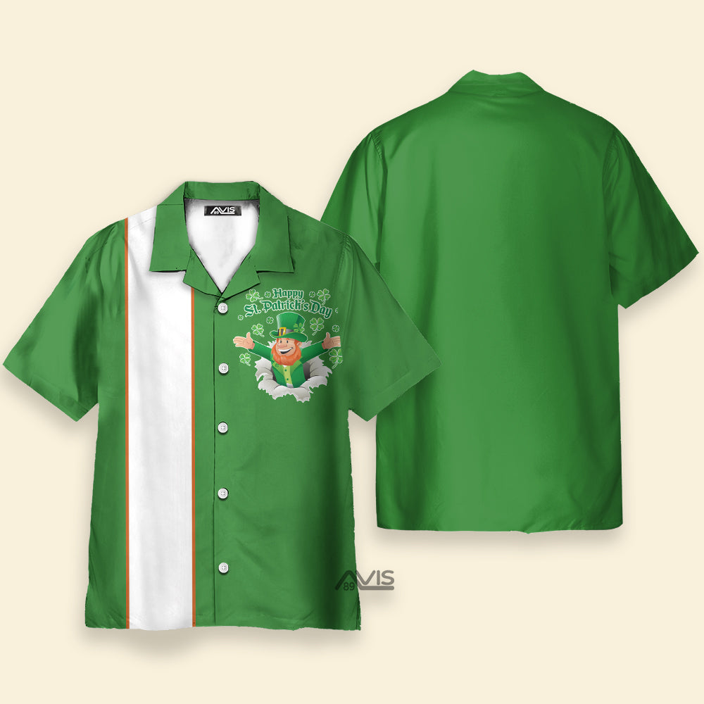 Happy St. Patrick's Day Funny Leprechauns - Hawaiian Shirt