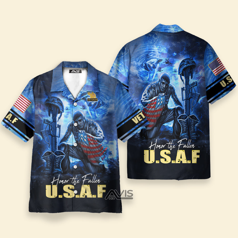 Avis89 Air Force Honor The Fallor U.S.A.F - Hawaiian Shirt