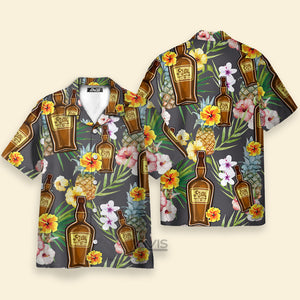 Avis89 Wine Rum Drinking Tropical Art - Gift For Men And Women - Hawaiian Shirt