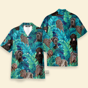 Avis89 Happy Neapolitan Mastiff Dog Lovers Palm Tree - Gift For Dog Lovers - Hawaiian Shirt