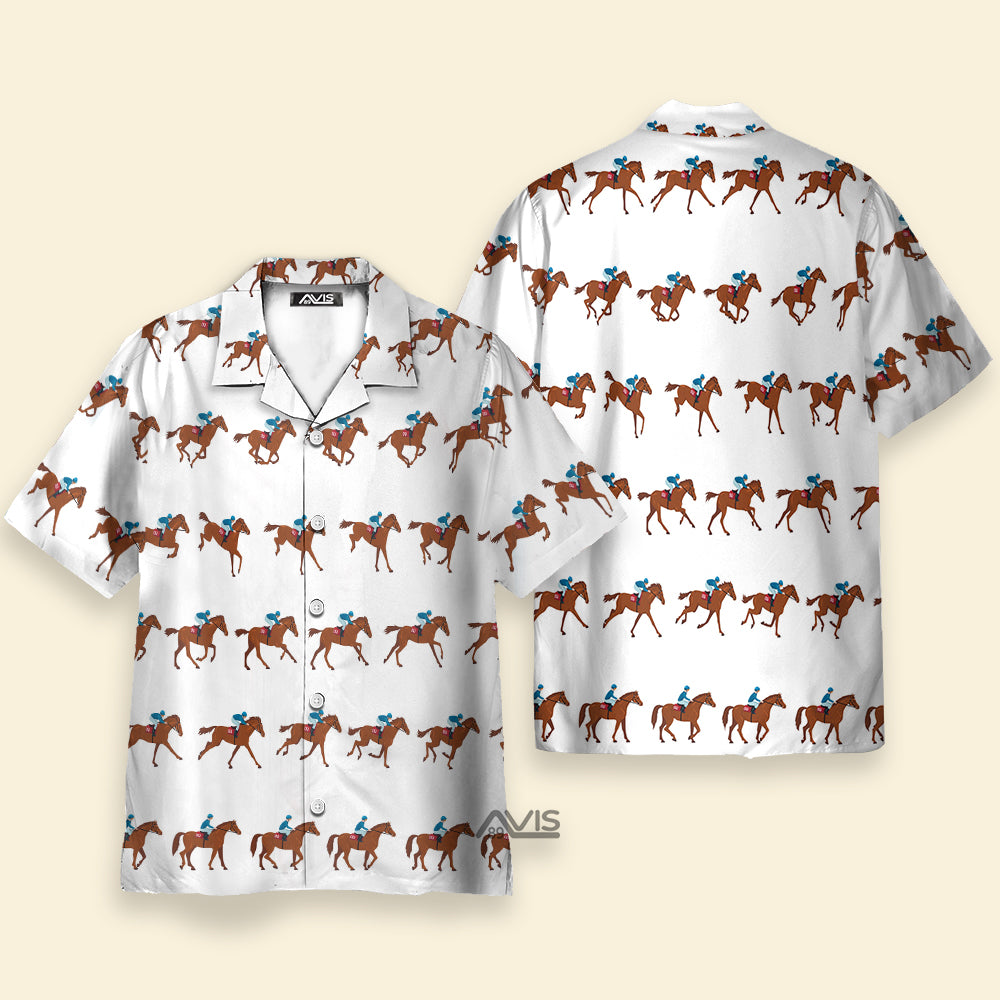 Kentucky Derby Horse Racing 3D - Hawaiian Shirt