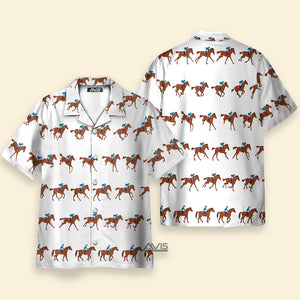 Kentucky Derby Horse Racing 3D - Hawaiian Shirt