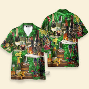 Avis89 Wine Lover Beautiful Green - Hawaiian Shirt