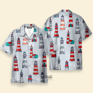 Avis89 Lighthouse Cartoon Pattern - Hawaiian Shirt