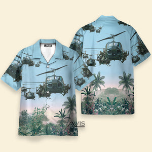 Avis89 US Army Bell UH-1 Huey - Hawaiian Shirt