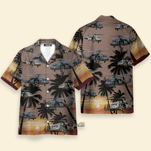 Avis89 US Army Sikorsky UH-60 Black Hawk Helicopter - Hawaiian Shirt