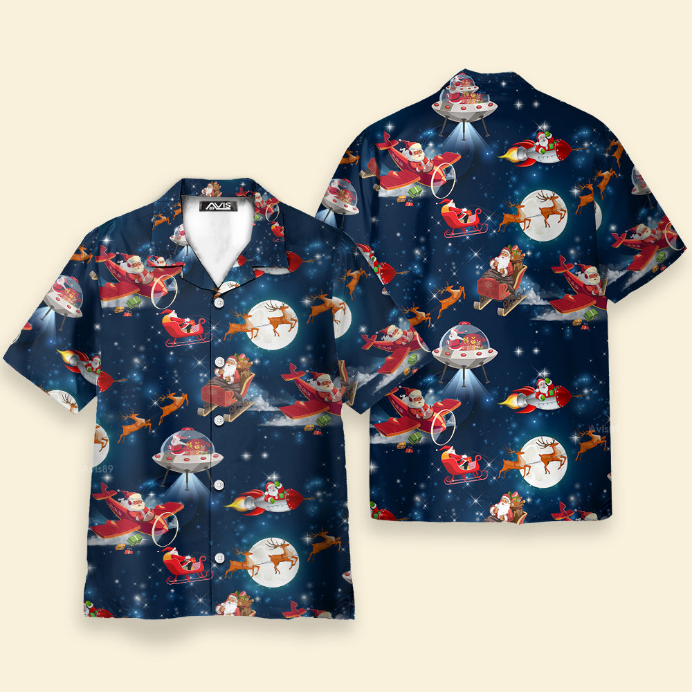 Christmas Astronaut Santa Claus - Gift For Men And Women - Hawaiian Shirt