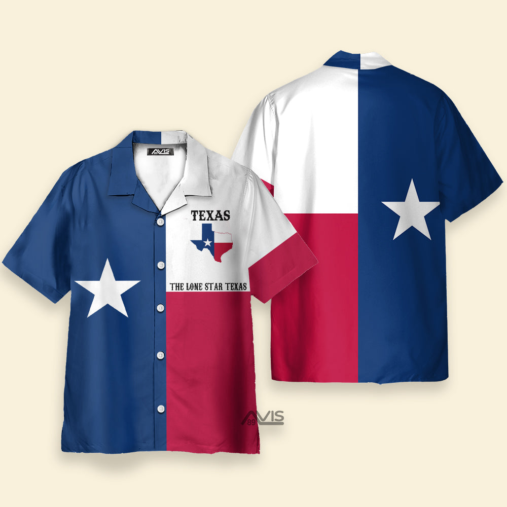 Avis89 Texas The Lone Star State - Hawaiian Shirt