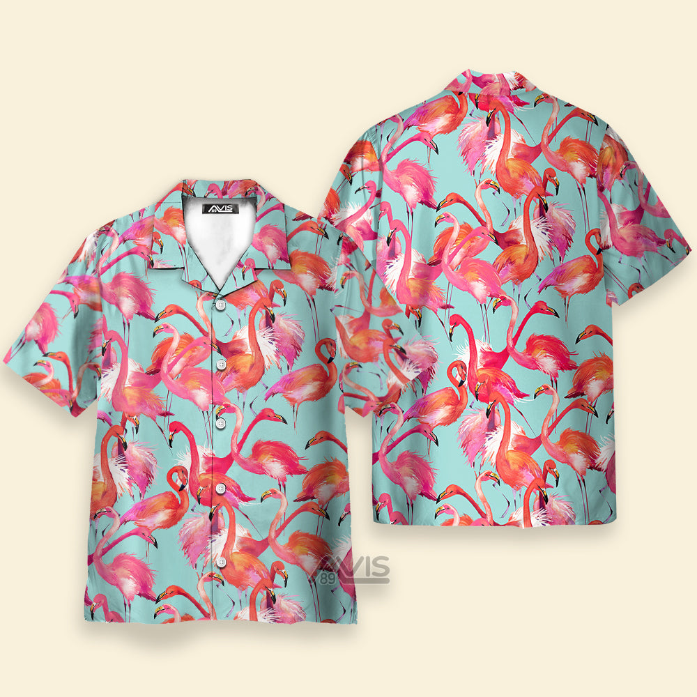 Avis89 Unique Flamingo Pattern D13 - Hawaiian Shirt