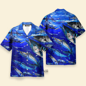 Fishing Love Blue Ocean - Hawaiian Shirt