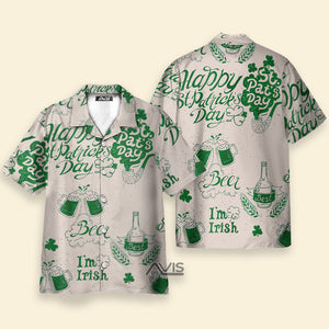 Happy St. Patrick's Day 17th March Best Beer - Hawaiian Shirt