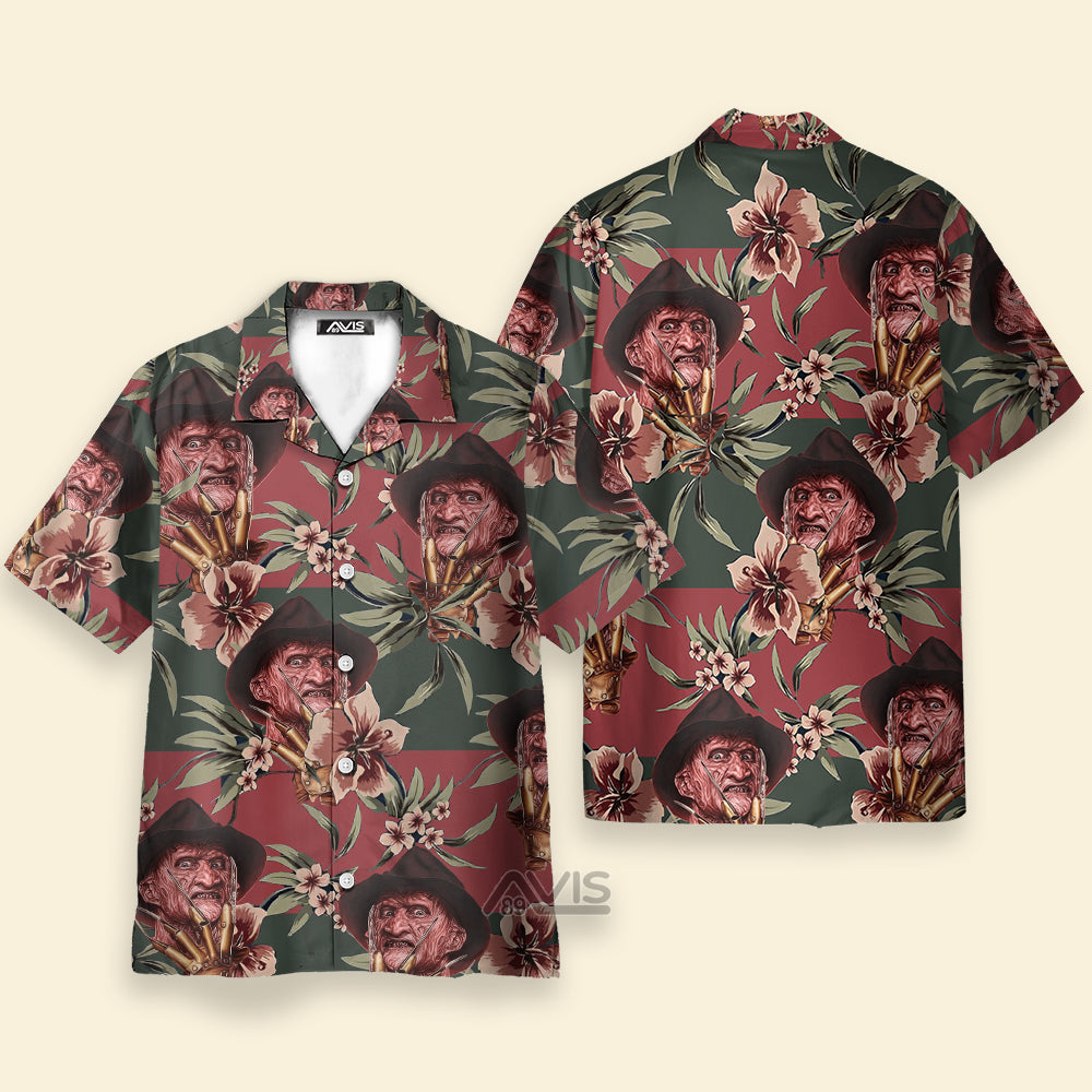 Avis89 Halloween Freddy Krueger Tropical Style - Hawaiian Shirt