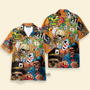 Avis89 Poker Skull Life Style - Hawaiian Shirt