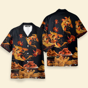 Avis89 Chicken Wing Fast Food Delicious - Gift For Food Lovers - Hawaiian Shirt