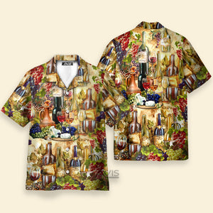 Avis89 Wine I Don't Give A Sip - Gift For Men And Women - Hawaiian Shirt