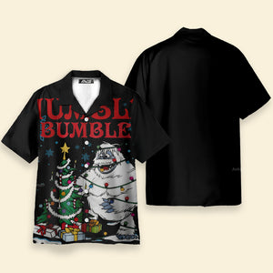 Christmas Tree Cute Snow Monster - Hawaiian Shirt