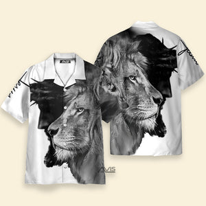 Avis89 Premium Jesus And Lion Aloha - Hawaiian Shirt