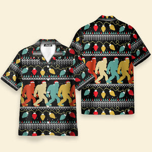 Christmas Bigfoot Light - For Men And Women - Hawaiian Shirt