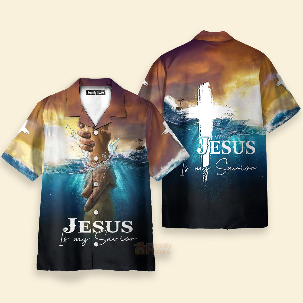 Avis89 Jesus It My Savior Hands In Water - Hawaiian Shirt