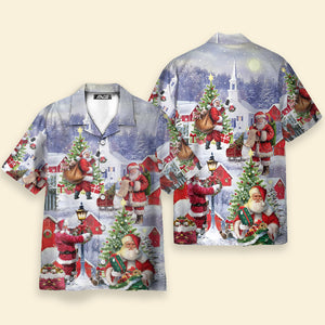 Christmas Merry Xmas Santa Claus Is Coming - Hawaiian Shirt