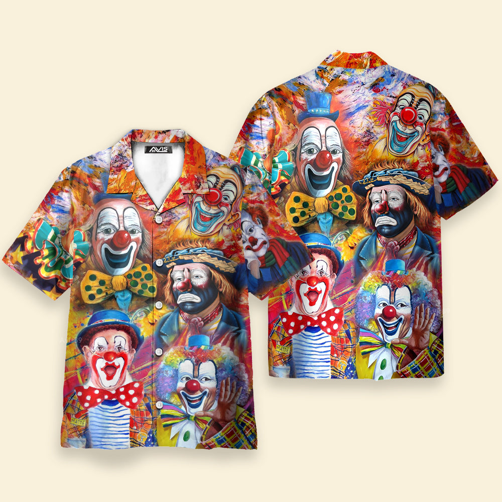 Clown Lovers Halloween Red - For Men And Women - Hawaiian Shirt