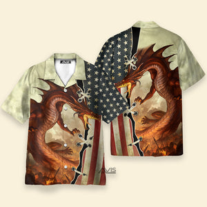 Dragon Independence Day - Gift For Men And Women - Hawaiian Shirt