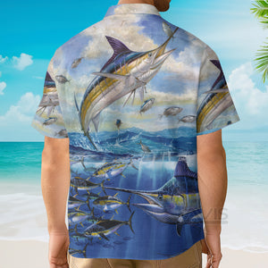 Avis89 Fishing Ocean Blue Sky Freedom - Hawaiian Shirt