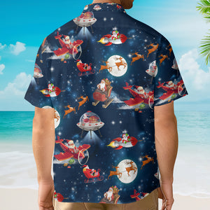 Christmas Astronaut Santa Claus - Gift For Men And Women - Hawaiian Shirt