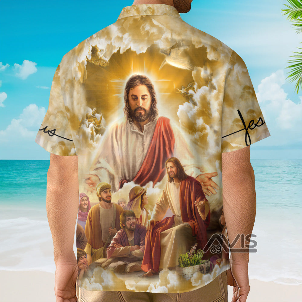 Jesus In The Heaven - Hawaiian Shirt