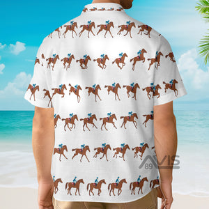 Kentucky Derby Horse Racing 3D - Hawaiian Shirt