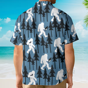 Avis89 Bigfoot And Katty  - Hawaiian Shirt