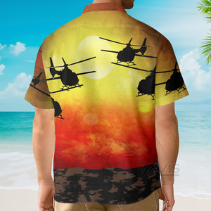 Avis89 Bigfoot Alien And Helicopter - For Men And Women - Hawaiian Shirt