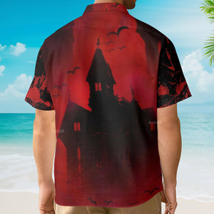 Avis89 Scary Vampire Castle Halloween - For Men And Women - Hawaiian Shirt