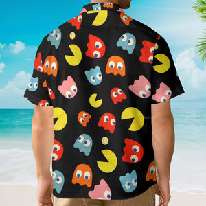 Avis89 Pac Man Cartoon Pattern - Hawaiian Shirt